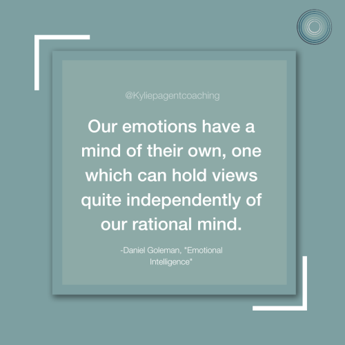 Our emotions have a mind of their own.