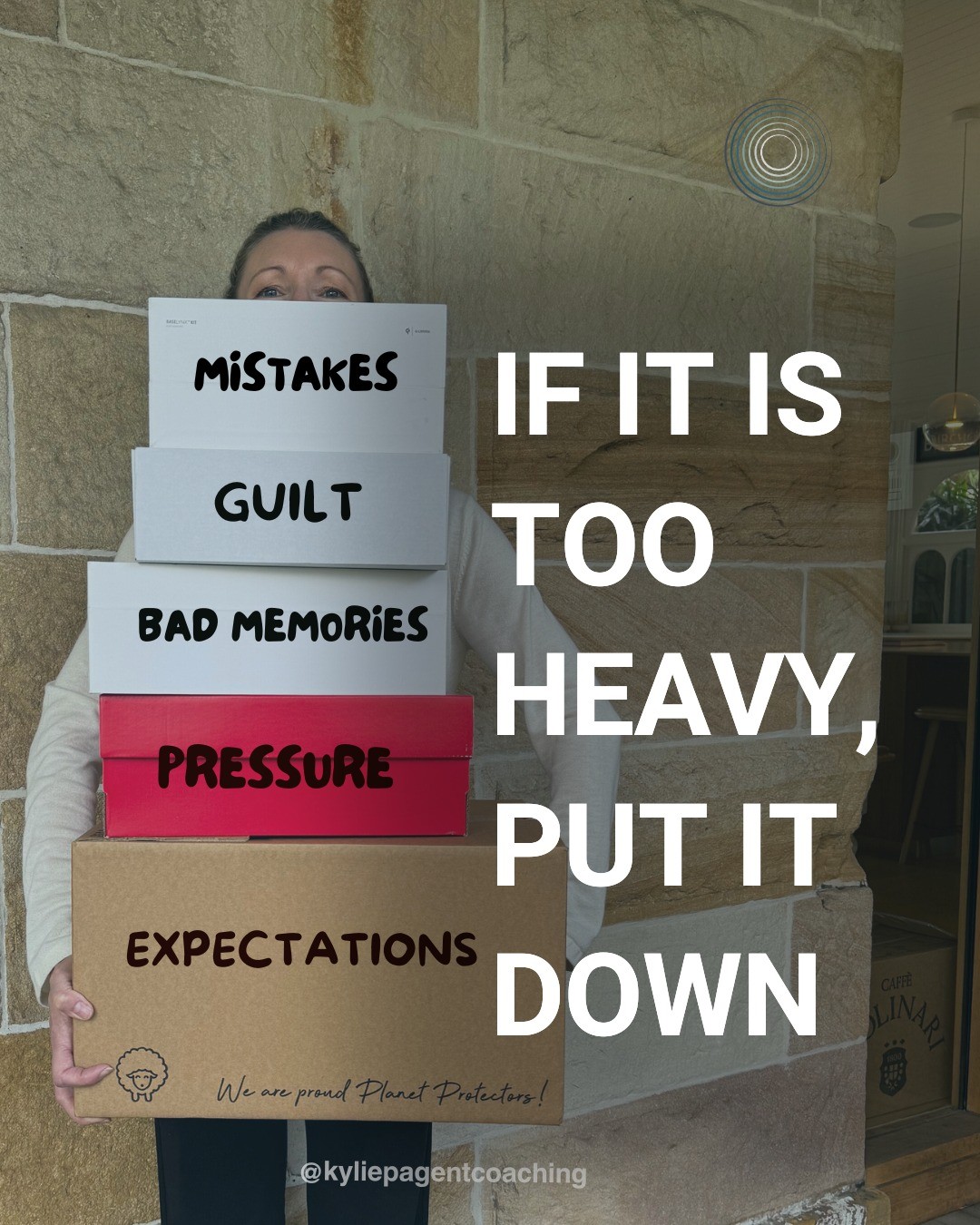 If it feels too heavy to carry, it’s okay to put it down